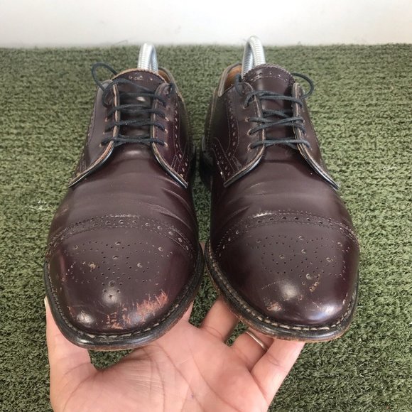 Allen Edmonds Sanford Mens Burgandy Leather Dress Shoes  US 8.5 main image 9